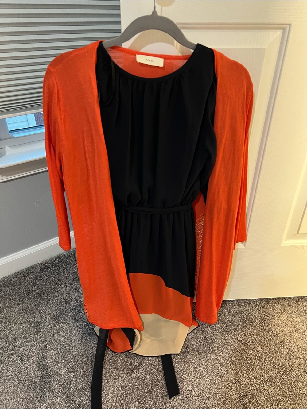 Elegant 2-Piece Occasion Dress Set | Petite 4P Dress + Matching Cardigan